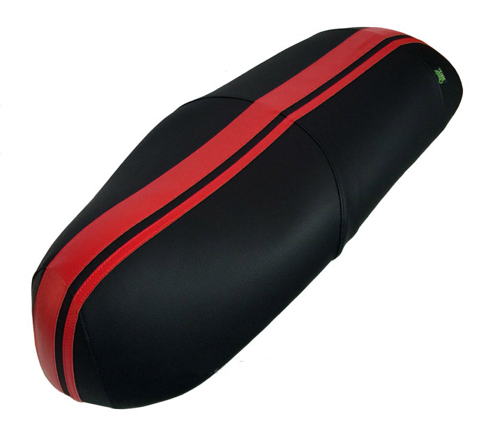 Lance Cali Havana Classic Dual Red Stripes Scooter Seat Cover
